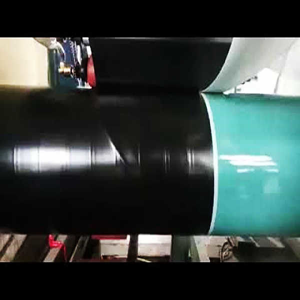 Pipe en acier soudé en spirale époxy à liaison de fusion 3 couches PE Din 30670 Polyéthylène standard 0